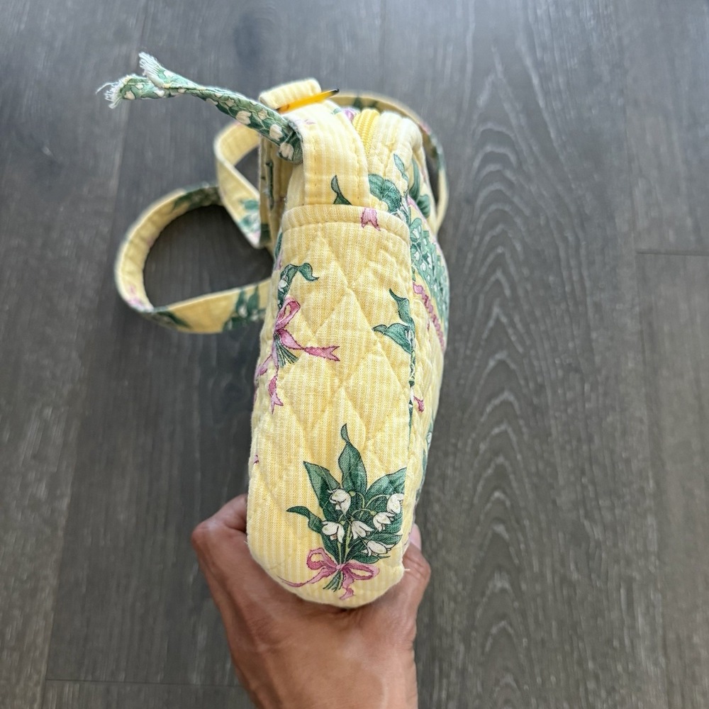 VERA BRADLEY Butter Yellow Hope Floral Lily Shoulder Crossbody Bag Retired Y2K - Picture 9 of 11